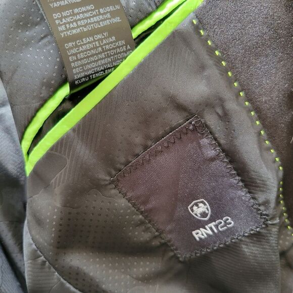 Rnt23 TWO BUTTON MONOCHROMATIC BLAZER - BLACK CAMO - Picture 12 of 14